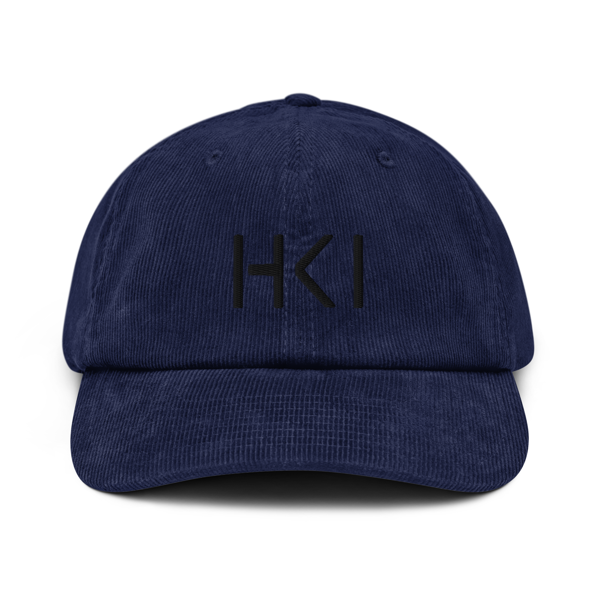 HKI Corduroy Cap (Black Text)