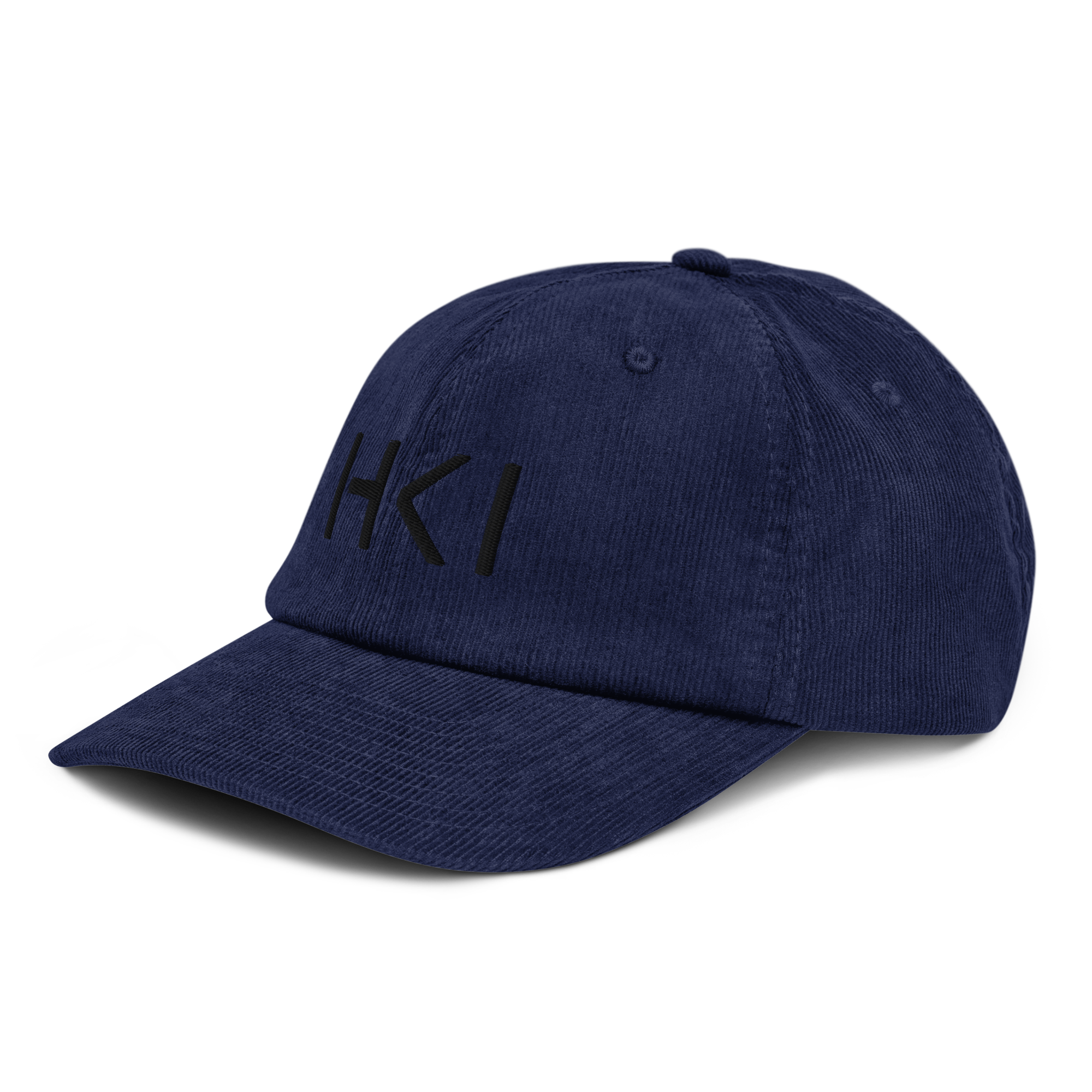 HKI Corduroy Cap (Black Text)