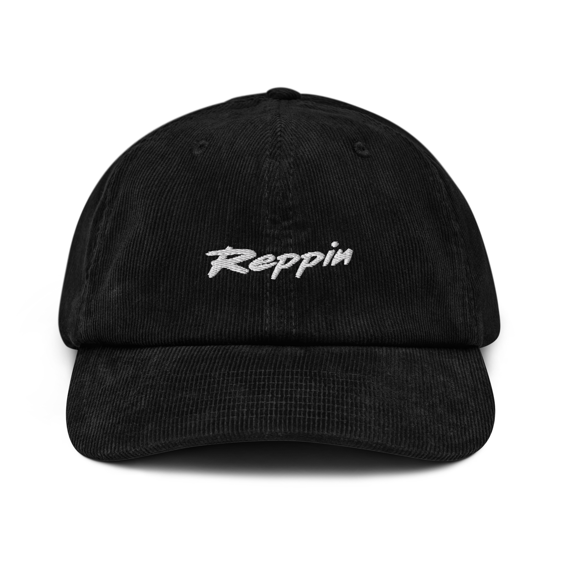 Black GRANI Corduroy Cap (Reppin Up Front), Kauniainen, Finland | Reppin® - Wear you're from, wherever you go.